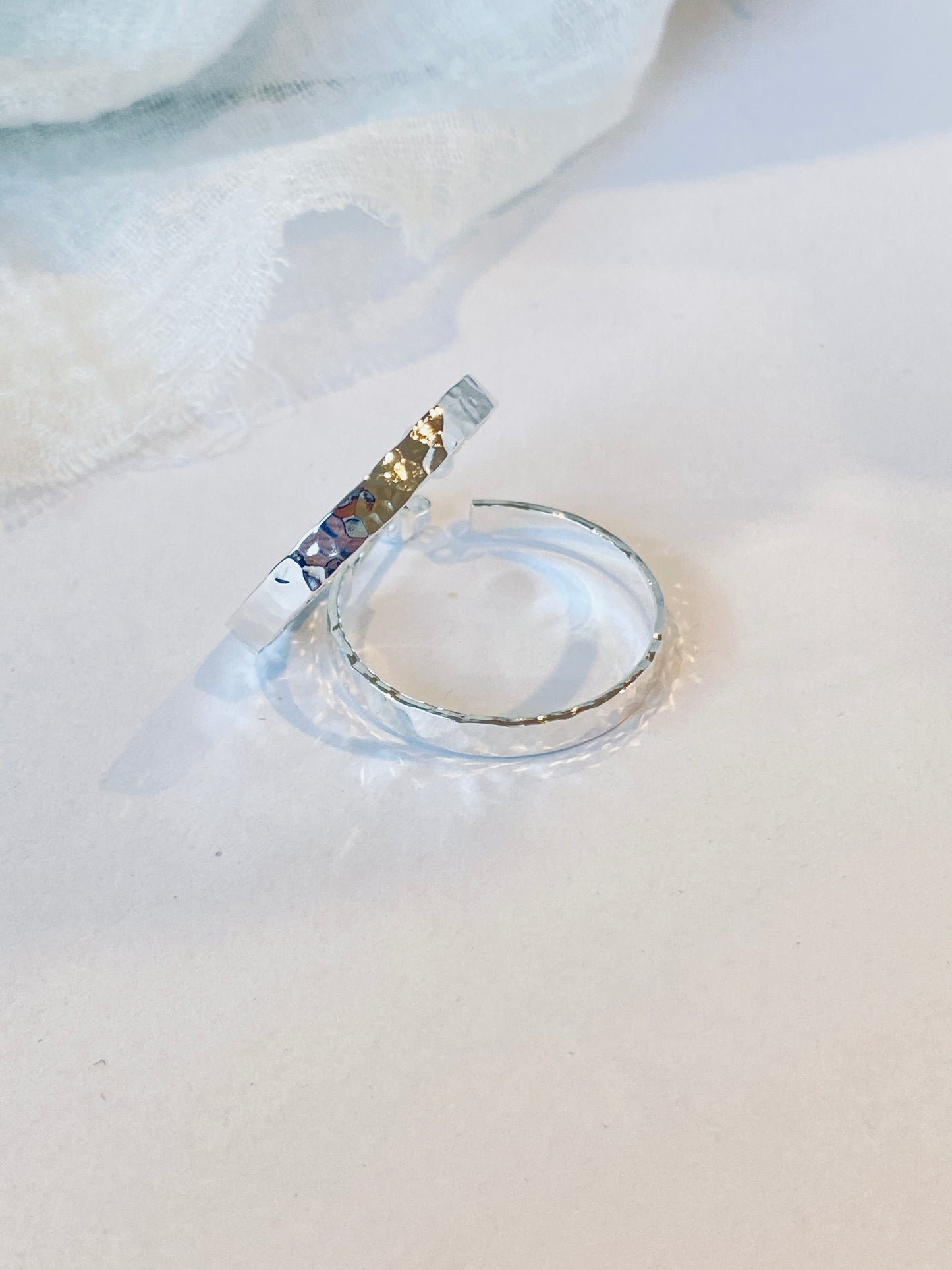 Silver Tumbles - Hoop Earrings