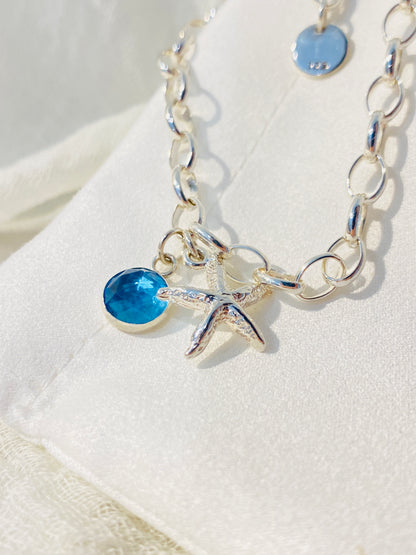 Sea Charm Topaz Bracelet