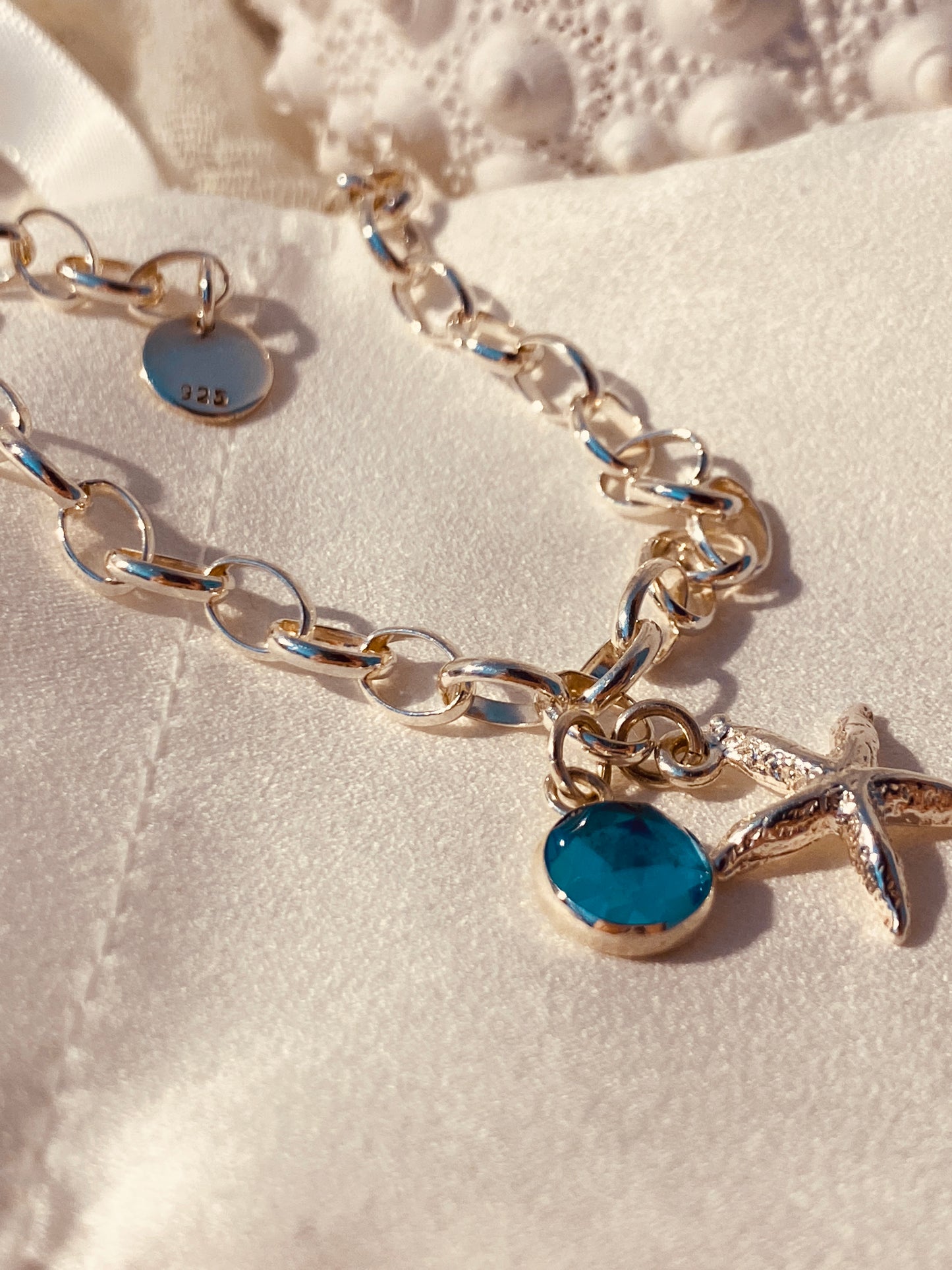 Sea Charm Topaz Bracelet