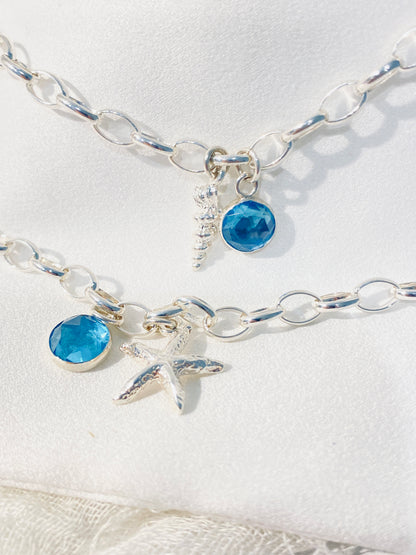 Sea Charm Topaz Bracelet