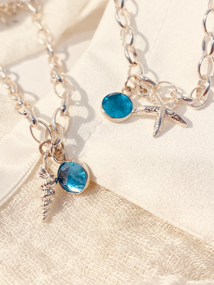 Sea Charm Topaz Bracelet